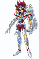 The Pegasus Cloth (Saint Seiya Ω) got the self-regeneration power after having contact with divine blood various times.