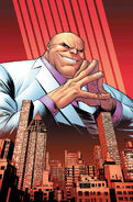 Wilson Fisk/Kingpin's (Marvel Comics) has bare minimum of fat body, the rest being almost entirely of pure muscle that has been developed to enormous size...