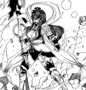 Erza's (Fairy Tail) Nakagami Armor can bend the rules of Magic.