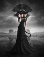 Hecate/Trivia (Greco-Roman Mythology) the goddess of magic, crossroads, moon, ghosts and necromancy.