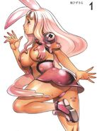 Melona's (Queen's Blade) breastmilk has regenerative and acidic properties that she can use to her advantage.