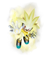 Silver (Sonic the Hedgehog), much like most characters of the series, is able to access a super transformation whenever he harnesses the power of the Chaos Emeralds.
