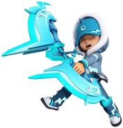 Boboiboy Ice (BoBoiBoy The Movie 2) is second tier element of water...