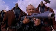 President Koopa (Super Mario Bros. film) accomplished this through specialized technology such as the Devolution Gun...