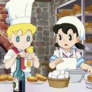 Shizuka Minamoto (Doraemon) has great talent in cooking.