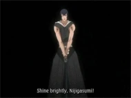 Maki's (Bleach) Zanpakutō, Nijigasumi, showing its spiritual power over light after release. It's powerful enough to even use the shadows as an attack.