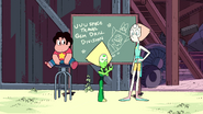 Peridot and Pearl (middle-right) (Steven Universe) have intimate knowledge of science and technology.