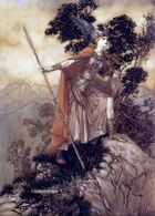 Valkyries (Norse Mythology) are divine beings that lead the souls of those fallen in battle into the halls of Valhalla.