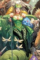 Amora The Enchantress (Marvel Comics) cries tears of diamond.