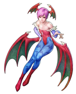 Lilith (Darkstalkers) has bat-like traits like flight.