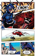 Kintaro/Kid Venom (Marvel Comics) via his "Oni", Clinter, has various bodily weapons such as claws, fangs, & tendril.