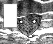 The Snake King (Toriko) is not only the largest member of the mother snake species, but also the single largest creature in the entire series, with a body so massive it encircles the entire planet and a head so large it takes up the entire horizon.