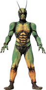 Shin Kazamatsuri (Kamen Rider Showa Era) as Kamen Rider Shin.