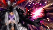 Ultimecia (Final Fantasy) compressing time around her opponent to freeze them in place for attacks.