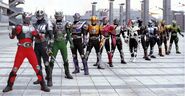 Various Kamen Riders (Kamen Rider: Dragon Knight)