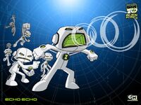 Echo Echo (Ben 10) can scream at ultrasonic frequencies.