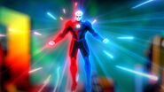 Razer (Young Justice) wielding both a red and blue lantern ring