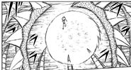 By casting Teiru Disugurugu, the dragon demon Ashuron (Zatch Bell!) enhances the power of his tail, and can split it into at least eight tails while attacking.