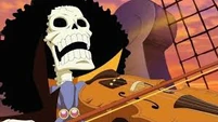 While a carefree and goofy skeleton, Brook (One Piece) having lived for numerous decades has accumulated immense wisdom.