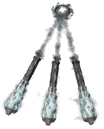 King Cerberus (Devil May Cry 5) is a Devil Arm that wields the combined power of fire, ice, and lightning.