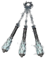 King Cerberus (Devil May Cry) a shapeshifting Devil Arm which is more powerful version of Cereberus, having powers over fire, ice and lightning, freely change shape as it tears through everything in its path.