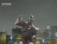 Gridman (Gridman the Hyper Agent) using Grid Light Saber.