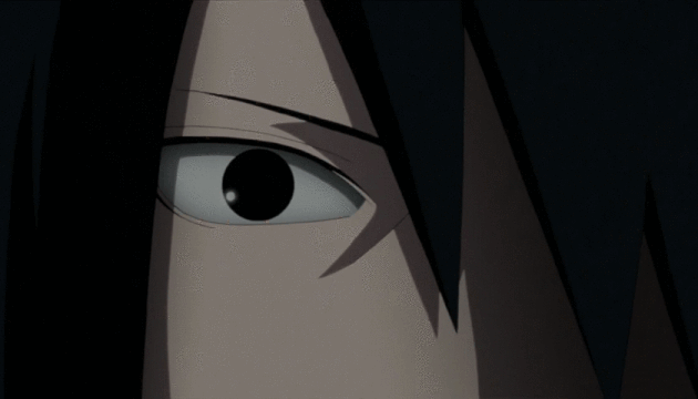 anime evil stare gif