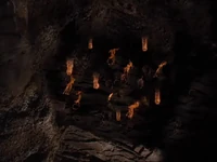 ...and her vampire minions die with her.