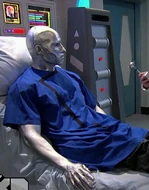 Citadel's (Mighty Med) body is made of very hard metal that nothing can get through. The only way to harm him is from the inside. To perform a checkup on him, a super-sensitive stethoscope is required.