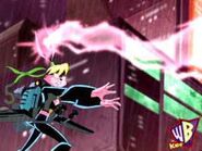 Lexi Bunny (Loonatics Unleashed) using her "brain blast".