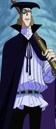 Van Augur (One Piece) is extremely calm and analytical even during battle.