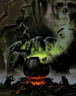 Beldams (European Folklore) were witches that were believed to have become severely degenerated due to devotion to many evil acts.