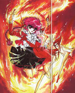 Hikaru Shidou (Magic Knight Rayearth) wields the element of fire.