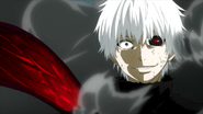 After enduring brutal torture for ten days straight, Ken Kaneki (Tokyo Ghoul) has built up such a high pain threshold that he barely reacts to such things as having his leg broken in multiple places.