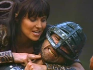 Xena (Xena: Warrior Princess) uses "the Pinch" to trigger a pressure point near a victim's neck, cutting off blood flow to the brain.