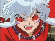 Demon InuYasha.jpg (16 KB) Inuyasha (InuYasha), when overcome by his demon blood, has tremendously murderous intent.