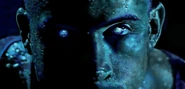 Riddick eyeshine.jpg (62 KB) Richard B. Riddick (The Chronicles of Riddick) can see in total darkness due to an "eyeshine" procedure, but his eyes are overly sensitive to light.