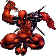 Being a master assassin, Deadpool (Marvel Comics) is highly skilled with bladed weaponry.