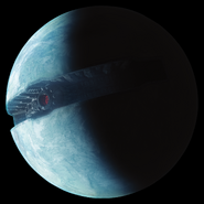 Starkiller Base (Star Wars) is a planet installed with a superweapon in the crust that drains stars as fuel.