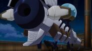 Wall Eehto (Fairy Tail) Can conjure up weaponry that utilizes antimatter through a condensed nuclear reactor acting as his power source.