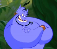 Genie (Aladdin) possesses phenomenal cosmic magical powers as a genie, though after his freedom from the lamp, it has been slightly reduced; but by the events Aladdin and the King of Thieves, he has gained his full powers.