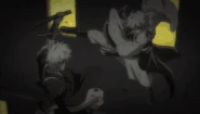 Oboro (Gintama) Using Hakkei.gif (4.23 MB) Oboro (Gintama) infusing his ki into his Hakkei strike to deal a critical blow to Gintoki's meridian.