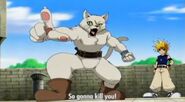True to the name, Babbo (Marchen Awakens Romance) turns into a powerful cat guardian when Ginta activates Version 6: Puss in Boots.