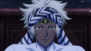 Wisely Kamelot's (D.Gray-man) Dark Matter is Demon Eye that; he has the ability to crush and explode his victims brains; by just gazing at them.