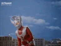 Ultraman Taro (Ultraman series) firing his Strium Beam.
