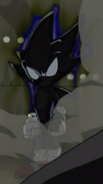 Sonic the Hedgehog (Sonic X), in his Dark Sonic transformation.