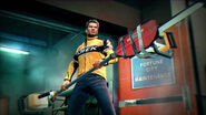 Chuck Greene (Dead Rising series) Can combine a paddle and a chainsaw, making a Paddlesaw