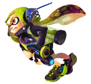 Agent 3 (Splatoon) can use one Roller weapon...