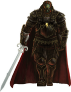 Ganondorf (The Legend of Zelda series), in multiple incarnations, is a very talented swordsman, able to fight on par with Link in their final battles.