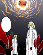 Gremmy Thoumeaux (Bleach) using "The Visionary" to imagine a clone into being to assist him in creating a meteorite to destroy Soul Society.